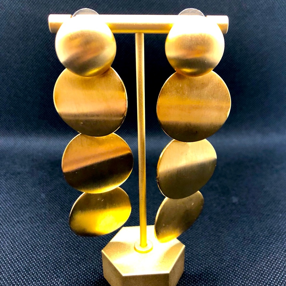 Gold bold earrings